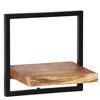 vidaXL 5-dijelni set zidnih polica od masivnog drva bagrema i čelika