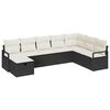 vidaXL Set sofe s jastukom 5 pcs poliratan