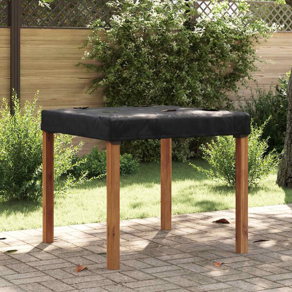 vidaXL Pokrov za stol Jednobojno Crna 92 x 92 x 15 cm tkanina