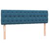 vidaXL Box Spring krevet s madracem tamnoplavi 160x220 cm samt
