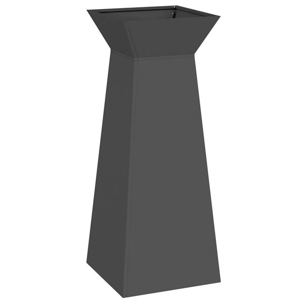 vidaXL Stup saksija Crna 40 x 40 x 100 cm
