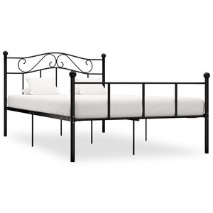 vidaXL Okvir za krevet crni metalni 140 x 200 cm