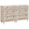 vidaXL Kreveta 2 pcs Bijelo 120 x 33,5 x 75 cm masivno drvo manga