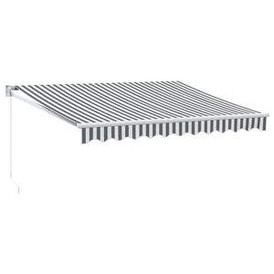 vidaXL Tenda na uvlačenje antracit i bijela 3x2,5 m tkanina i aluminij
