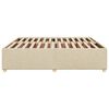 vidaXL Okvir za krevet bez madraca krem 200x200 cm od tkanine