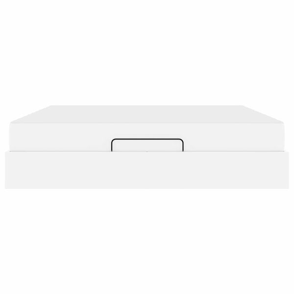 vidaXL Okvir kreveta s madracem s madracem 2 pcs Bijelo PVC