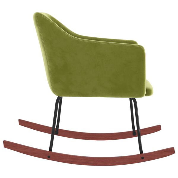 vidaXL Stolica za ljuljanje svjetlozelena bar&scaron;unasta