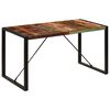 vidaXL Blagovaonski stol od masivnog obnovljenog drva 140 x 70 x 75 cm