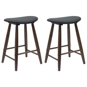 vidaXL Trpezarijske stolice 2 pcs Svijetlosmeđa 46 x 37 x 63 cm