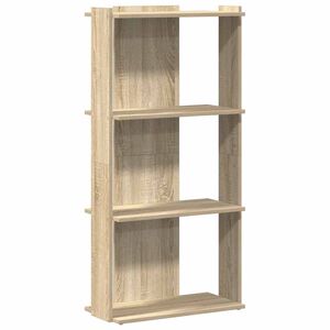 vidaXL Regal za knjige s 3 razine boja hrasta 60x30x120 cm drveni
