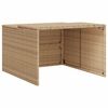 vidaXL Garaža za robotsku kosilicu bež 86x90x52/57 cm od poliratana