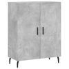 vidaXL Komoda siva boja betona 69,5x34x90 cm od konstruiranog drva