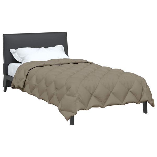 vidaXL Zimska pokrivača Svijetlo siva 220 x 155 cm Mikrovlakna