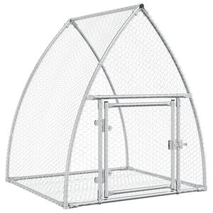 vidaXL Kavez za zečeve srebrni 105 x 100 x 120 cm od pocinčanog čelika