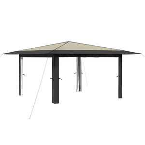 vidaXL Gazebo bez bočnih strana 4 x 4 m Krem i Antracit