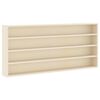 vidaXL Ormar za izlaganje na zidu Zidna montaža Bež 80 x 8,5 x 36 cm