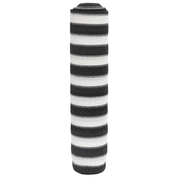 vidaXL Mreža za privatnost antracit-bijela 2 x 10 m HDPE 195 g/m²