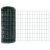 vidaXL Euro ograda s postom 10 x 0,8 m Čelik premazan PVC-om Zelena