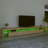 vidaXL TV ormarić s LED svjetlima boja hrasta sonome 290x36,5x40 cm