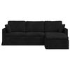 vidaXL Sofa Crna 198 x 134 x 80 cm Bar&scaron;un