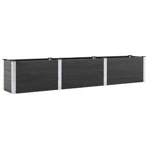 vidaXL Povi&scaron;ena vrtna gredica 300 x 50 x 54 cm WPC siva