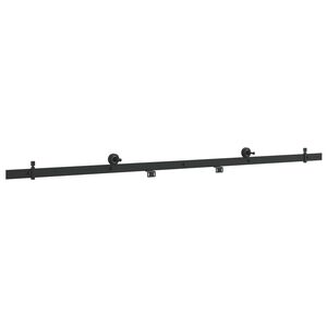vidaXL Okovi za klizna vrata 200 cm Čelik Crna