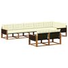 vidaXL Set vanjskih sofa s jastukom 8 pcs Prirodna i krem