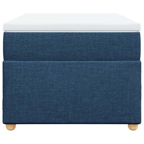 vidaXL Krevet s oprugama i madracem plavi 90 x 200 cm od tkanine