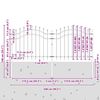 vidaXL Vrtna ograda Woerden s vrhom koplja crna 240x100 cm čelična