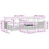 vidaXL Set vanjskih sofa s jastukom 7 pcs Prirodna i krem