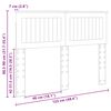 vidaXL Uzglavlje Siva Sonoma 120 cm Konstruirano drvo
