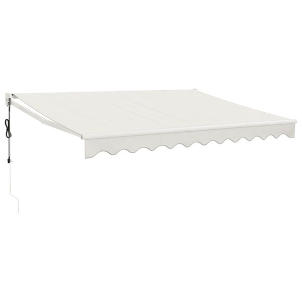 vidaXL Automatska tenda na uvlačenje krem 3,5 x 2,5 m