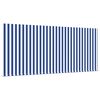 vidaXL Skrovita tenda Plava i bijela 300 x 250 cm Poliester i aluminij