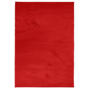vidaXL Tepih OVIEDO kratkih vlakana crveni 140x200 cm