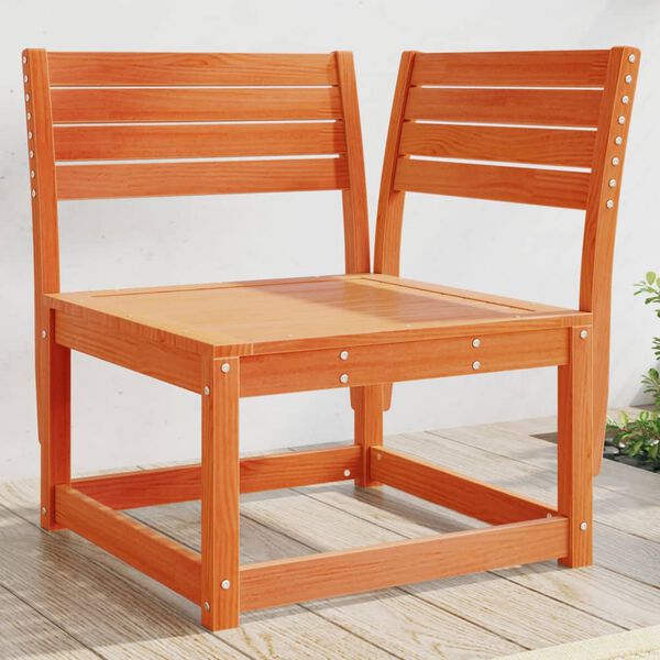 vidaXL Kutna vrtna sofa vo&scaron;tano smeđa 73x73x78 cm od masivne borovine