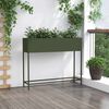 vidaXL Povi&scaron;eni Vrtni Planter Maslinovo zelena 100 x 26 x 82 cm Čelik