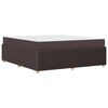 vidaXL Okvir kreveta s madracem Tamno smeđa 180 x 200 cm tkanina