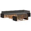 vidaXL Set vanjskih sofa 9 kom.