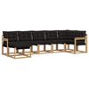 vidaXL Set vanjskih sofa 7 kom. Bijela i crna