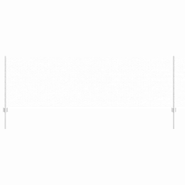 vidaXL Ograda s postovima Srebrno 0,8 x 10 m Čelik