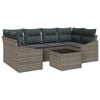 vidaXL Set sofe 7 kom. Siva 234 x 123,5 x 85 cm poliratan