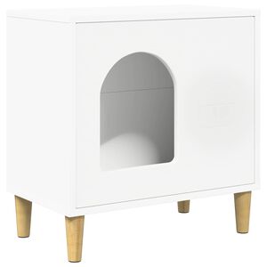vidaXL Mačja Kuća Bijelo 51 x 30 x 52 cm Konstruirano drvo