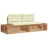 vidaXL 2 kom. Set vanjskih sofa Čvrsto drvo akacije i poliester