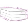 vidaXL Box Spring krevet s madracem ružičasti 80x210 cm samt