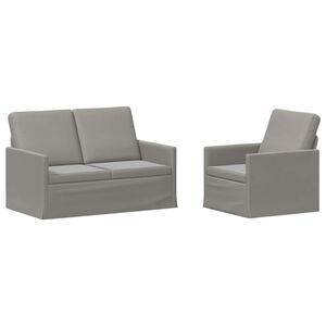 vidaXL Set sofe 2 pcs Svjetlosiva Bar&scaron;un