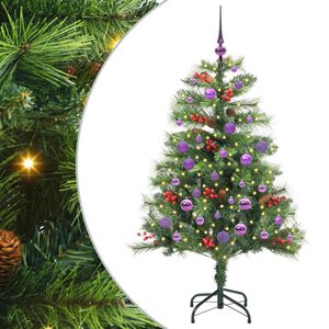 vidaXL Umjetno božićno drvce 150 LED lampica Topla bijela PVC i metal