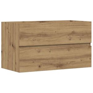 vidaXL Ormarić za umivaonik boja artisian hrast 90x38,5x45 cm drveni