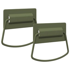 vidaXL Ručke za ormariće 2 kom. Maslinasto zelena 85 x 45 mm Metal