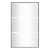 vidaXL Ormarić za cipele s ogledalom i 3 razine sivi 63x17x102,5 cm