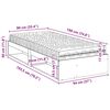 vidaXL Dnevni krevet s madracem 90 x 190 cm od masivne borovine